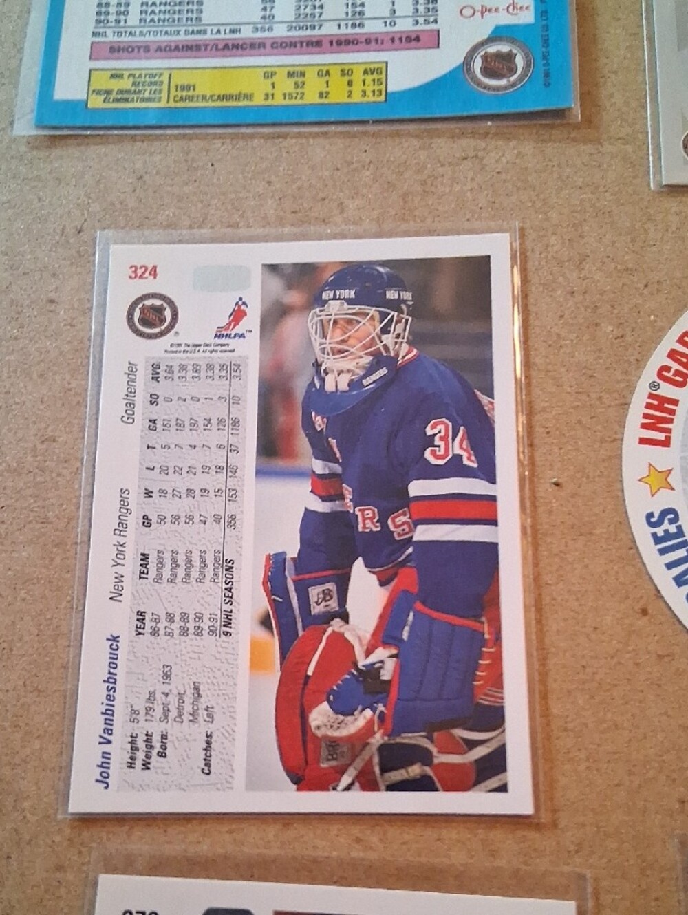 Vintage John Vanbiesbrouck Hockey Card Lot - Red, White, Blue - Picture 6 of 16